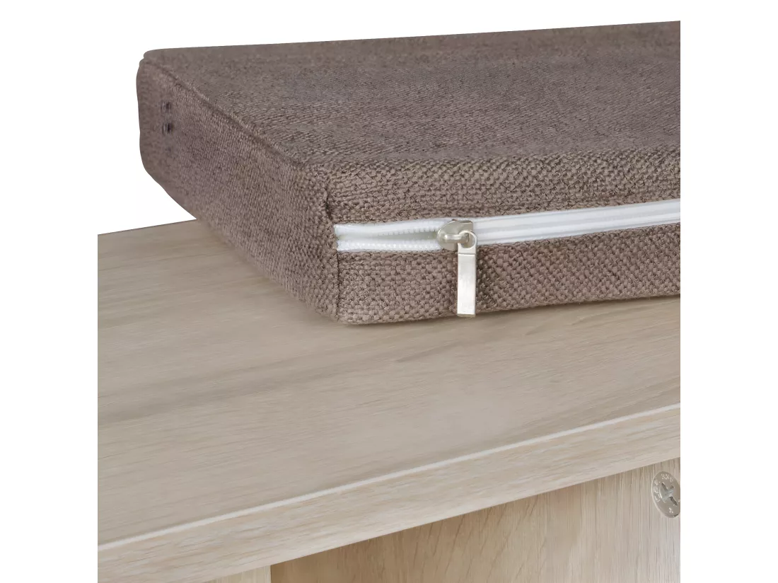 Commode de chaussures Bois 103,5x53x30cm Banque de chaussures 10 paires