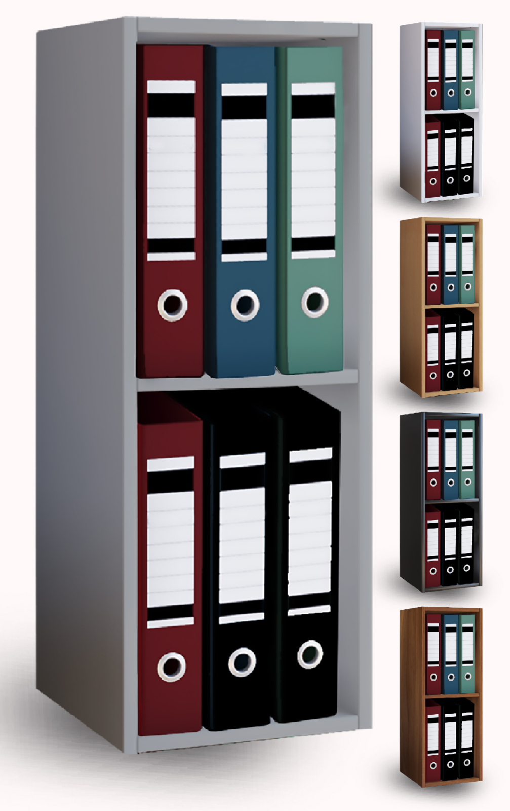 Büroregal OFFAS 2 - Buche - 2 Fächer - 34 cm