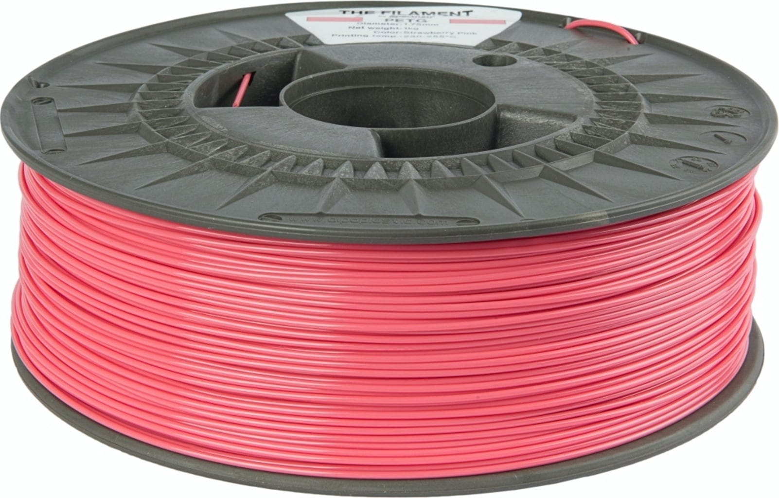 The Filament  PETG Strawberry Pink, 1,75 mm / 1000 g    Erschwingliches PETG in Strawberry Pink