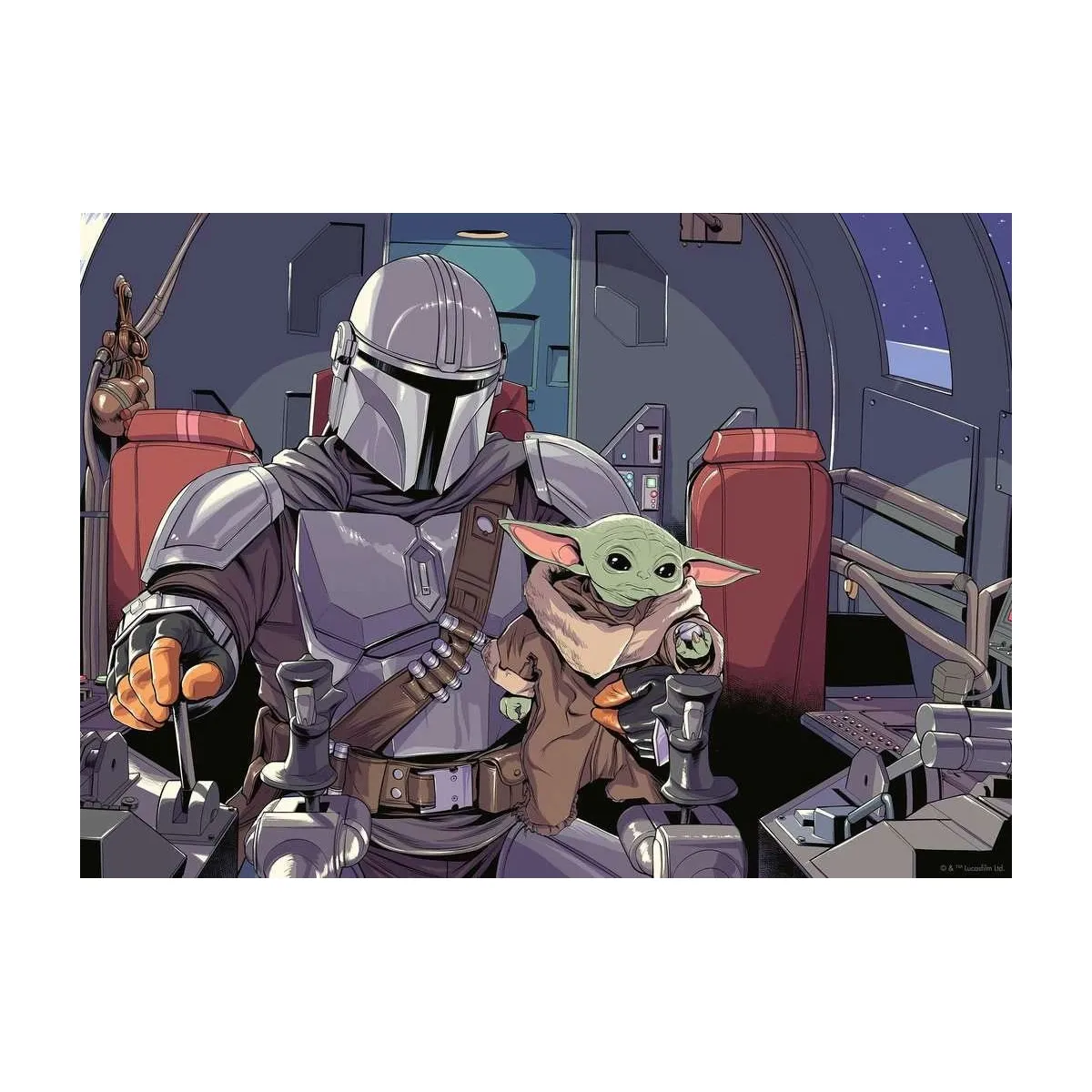 Ravensburger Mandalorian Puzzle Cartoon