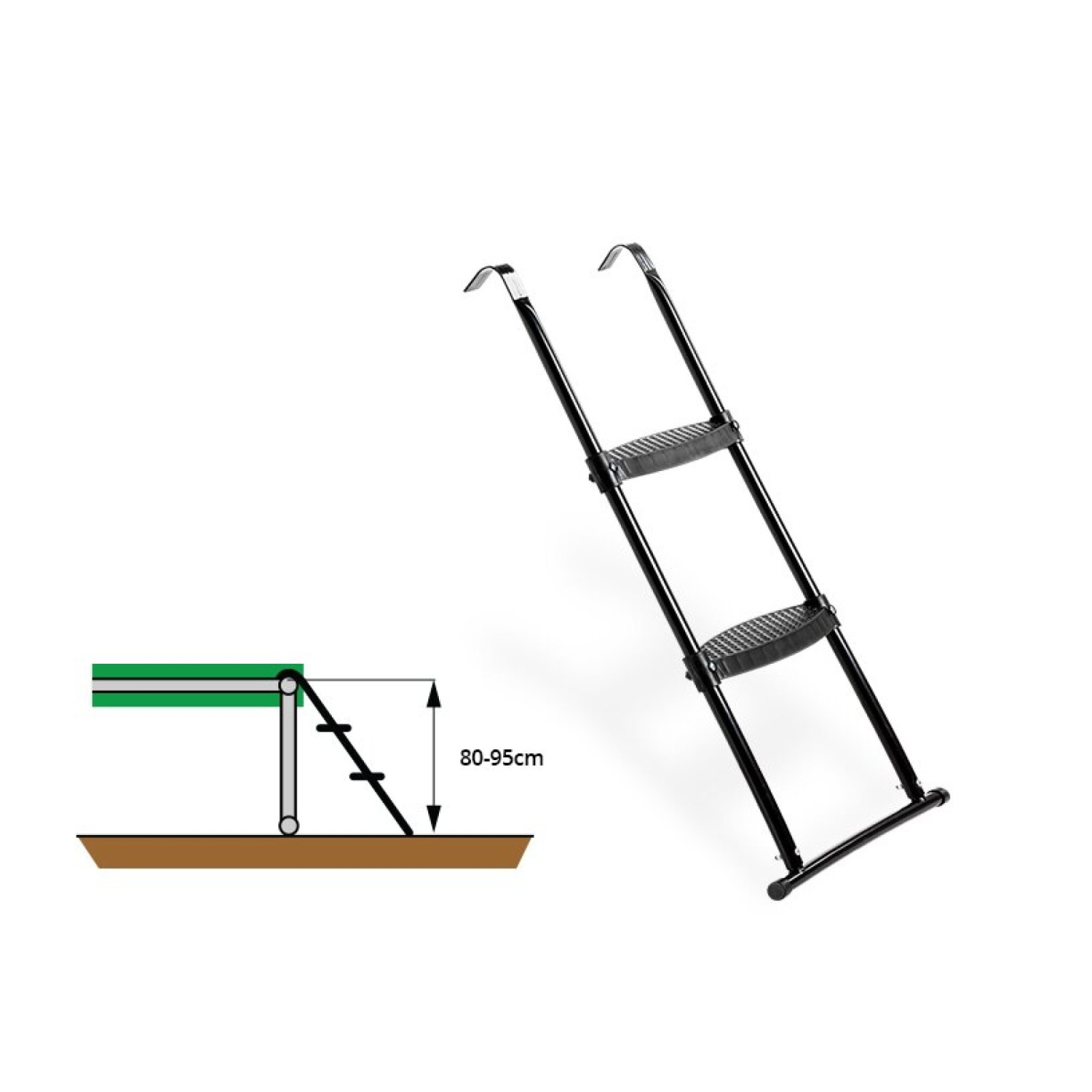 EXIT trampoline ladder voor framehoogte van 80-95 cm