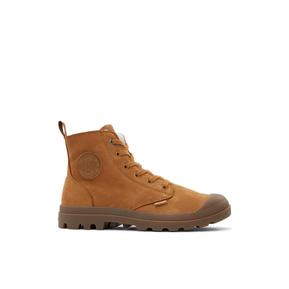 PALLADIUM-Pampa-lea-Bottes décontractées - Cognac