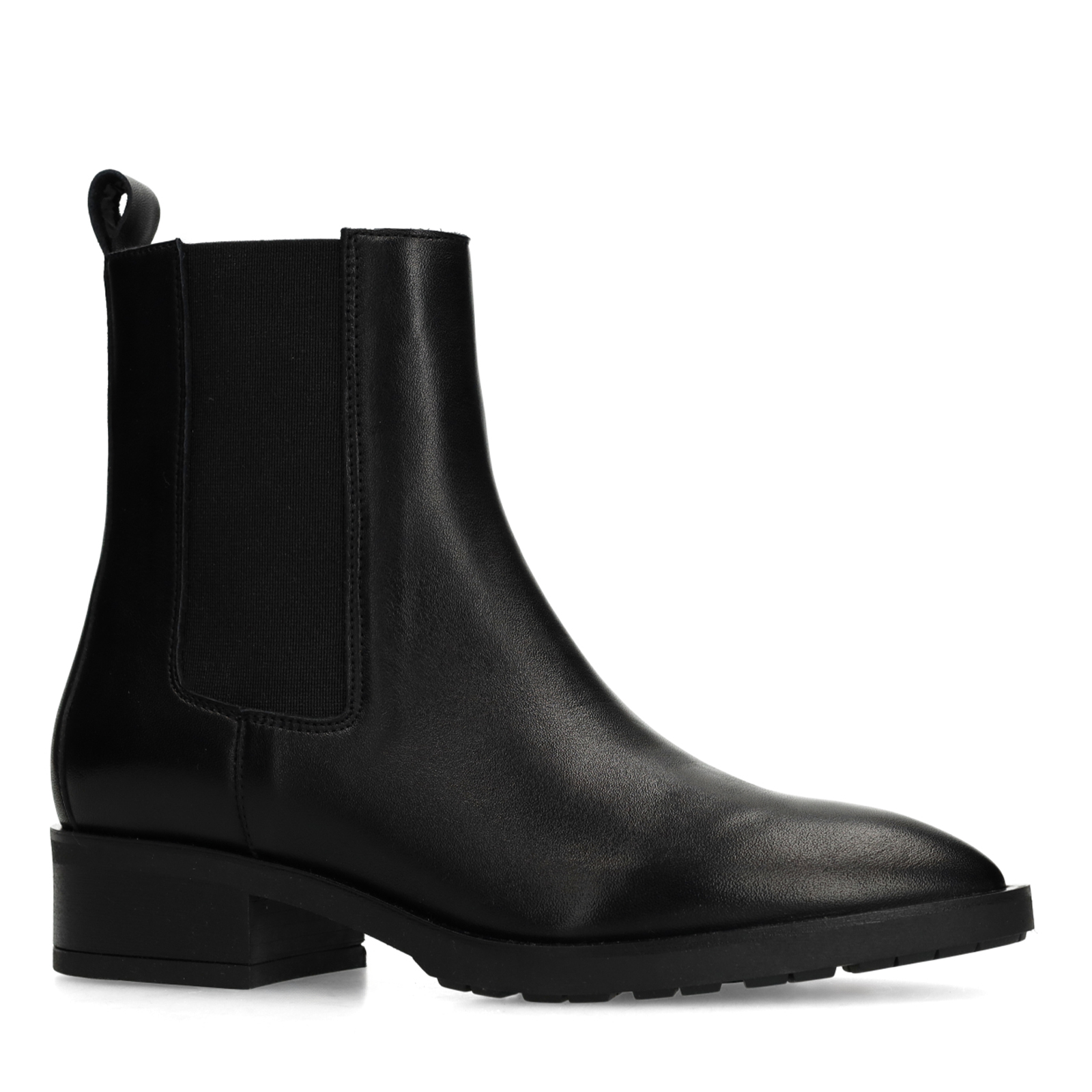 Zwarte leren chelsea boots