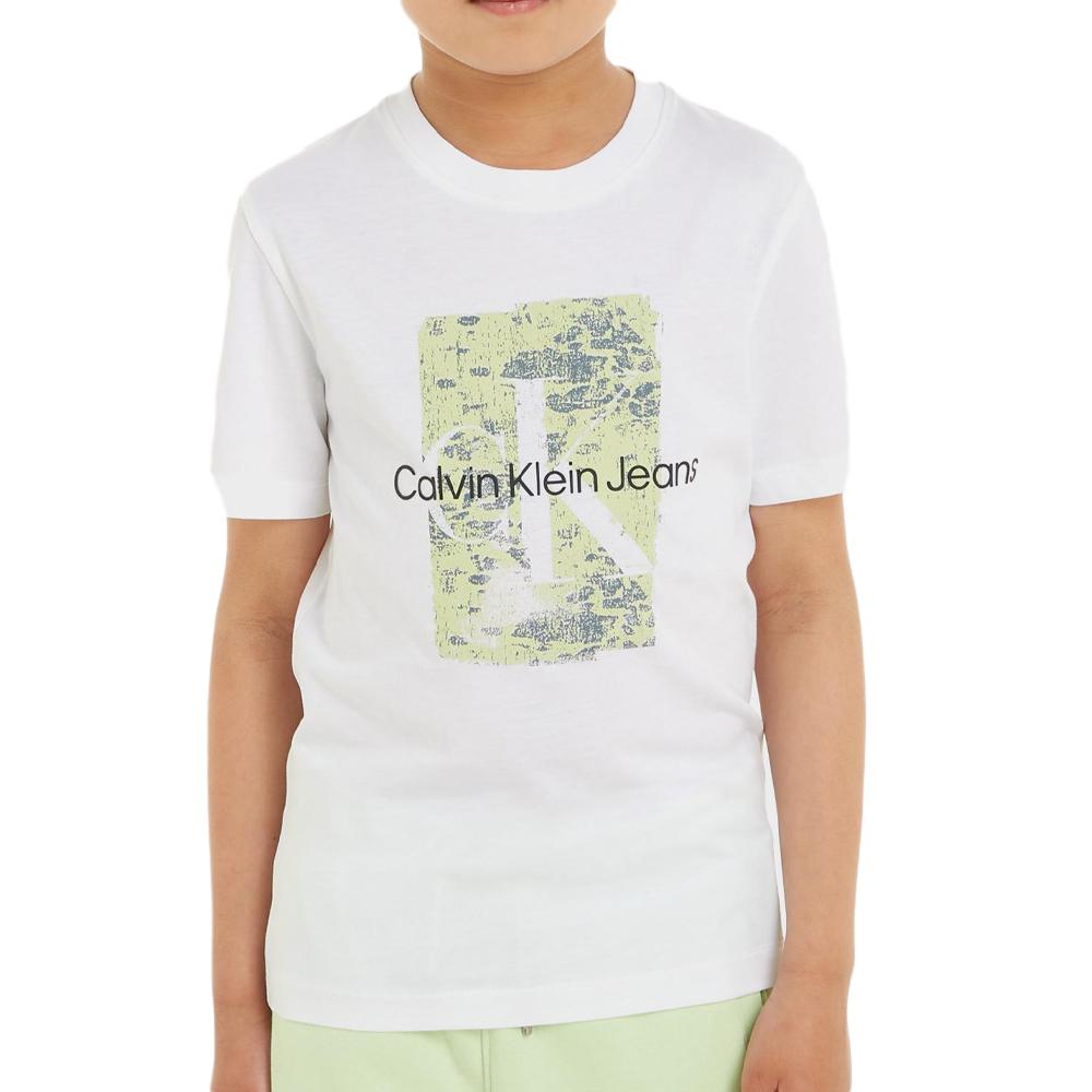Calvin Klein Jeans T-shirt Blanc Garçon Calvin Klein Jeans Second Skin