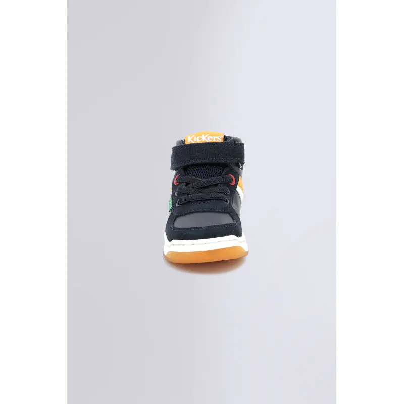 KICKALIEN MARINE BLANC ORANGE SNEAKERS HAUTES Synthétique Garçon