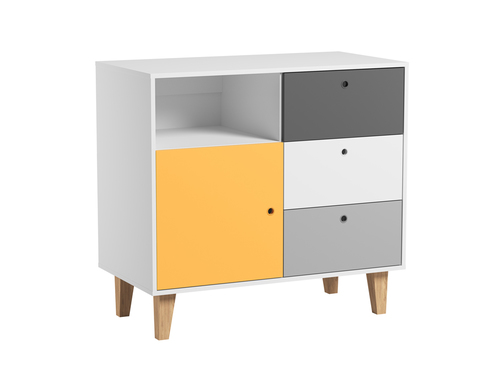Porte additionnelle jaune safran chambre Concept - VOX