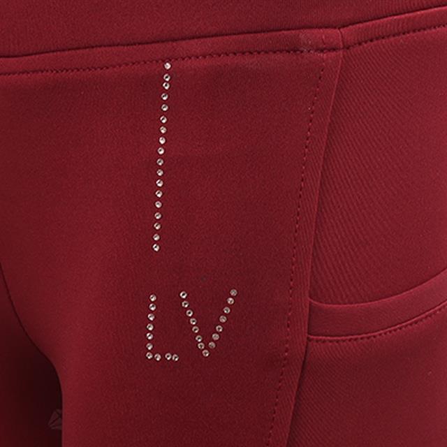 Paardrijlegging La Valencio LVWella Full Grip Kids Donkerrood
