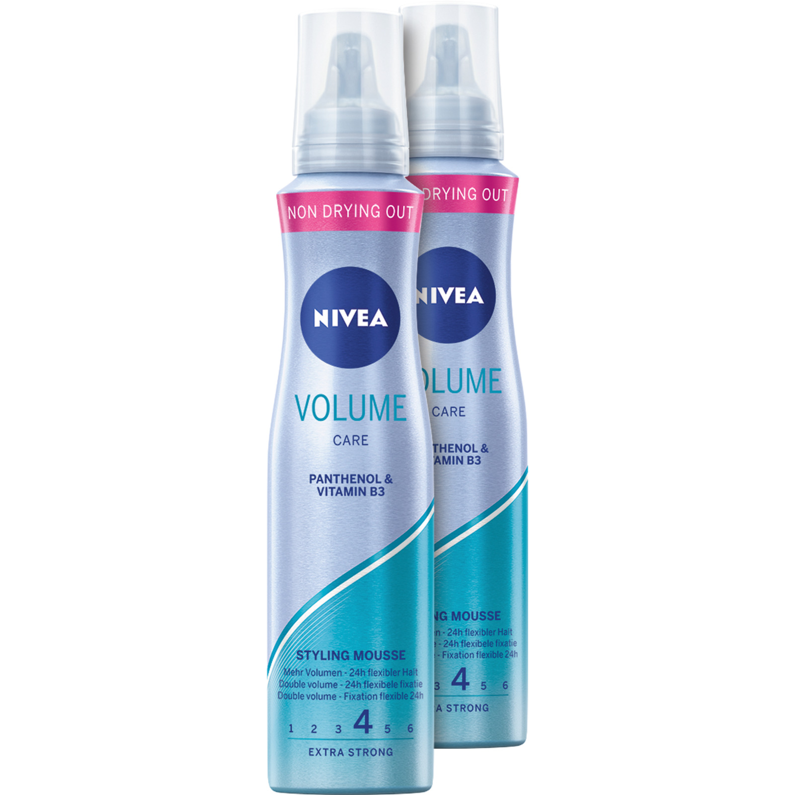 Nivea Volume Care Styling Mousse 2 x 150 ml