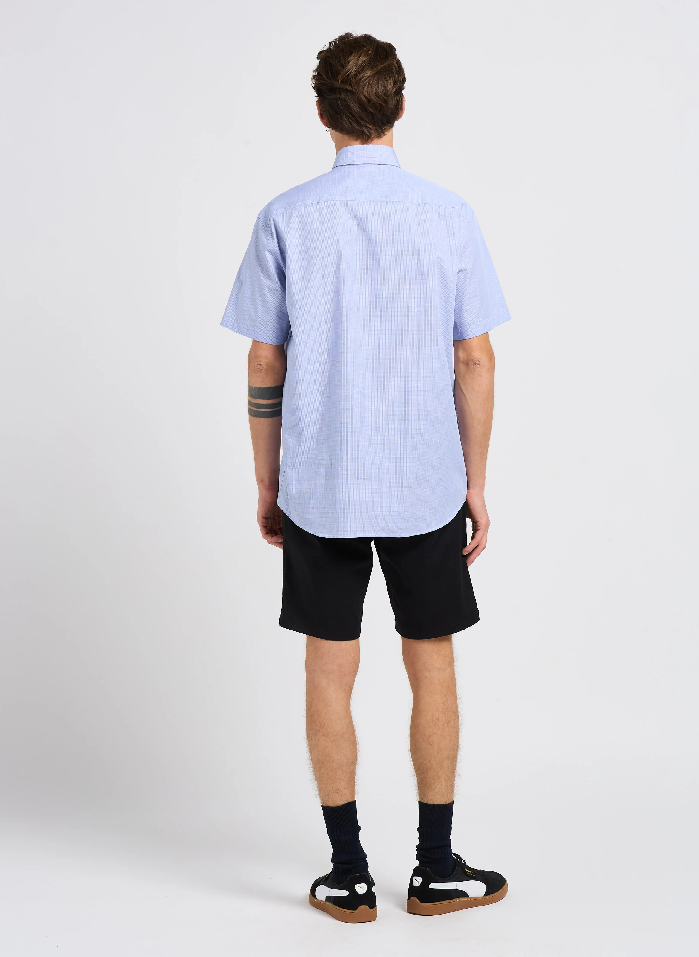 MILES - Short chino en coton bio mélangé | Noir