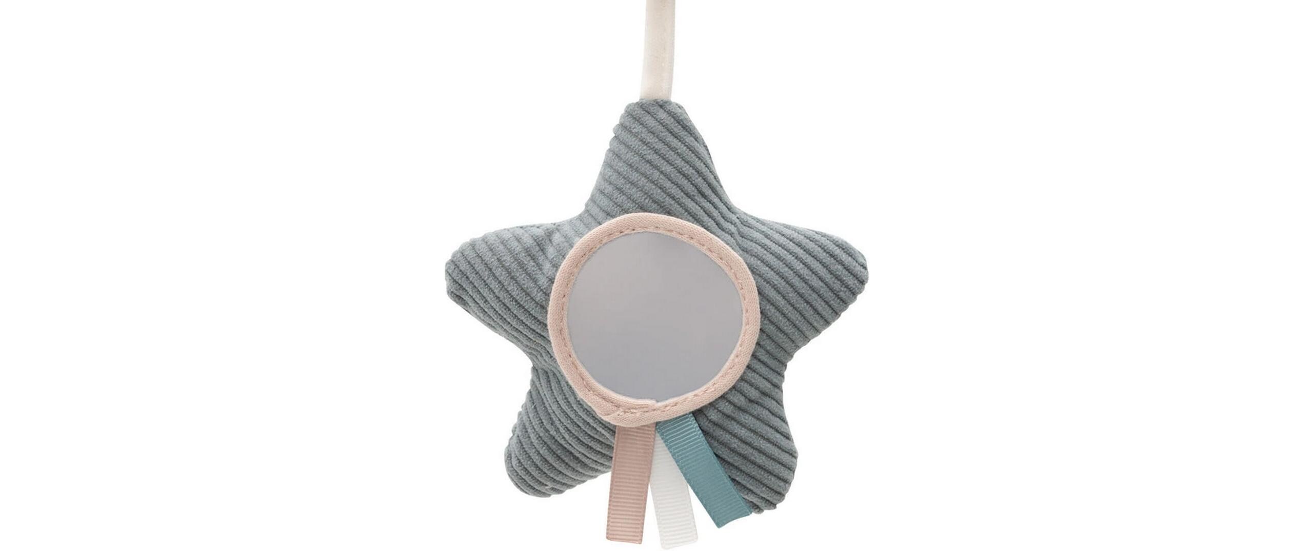 Kinderwagenkette Lovely Birds RosaDie Kinderwagenkette mit Knistereffekt und Spiegel für kleine Entdecker