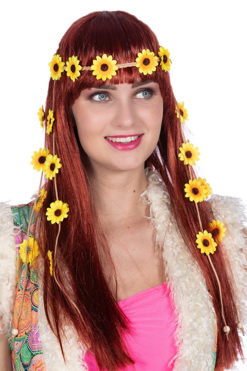 Bloemen Haarband Geel Dames