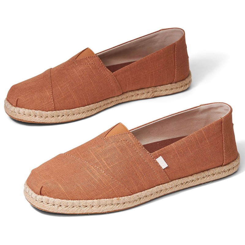 Espadrilles Marron en Lin Toms - The Corner Shop