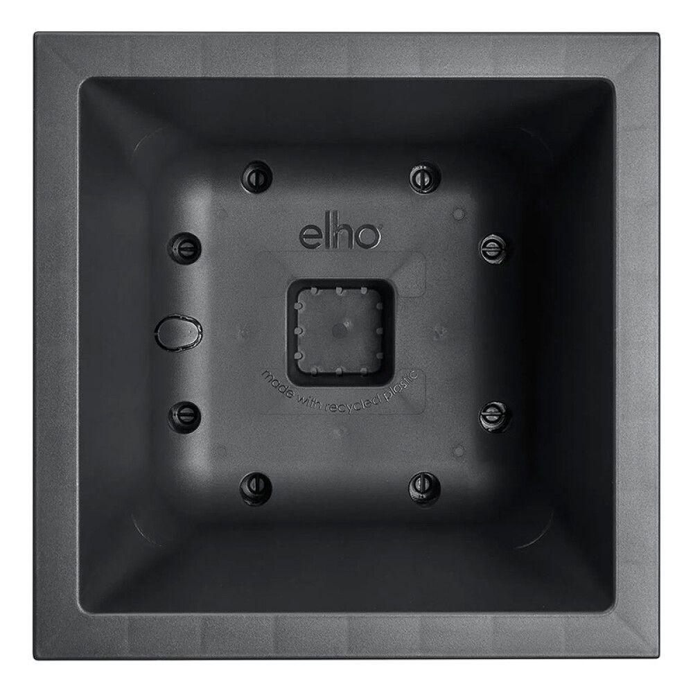 UTEPOTTE ELHO VIVO NEXT SQUARE MED HJUL 40CM SVART