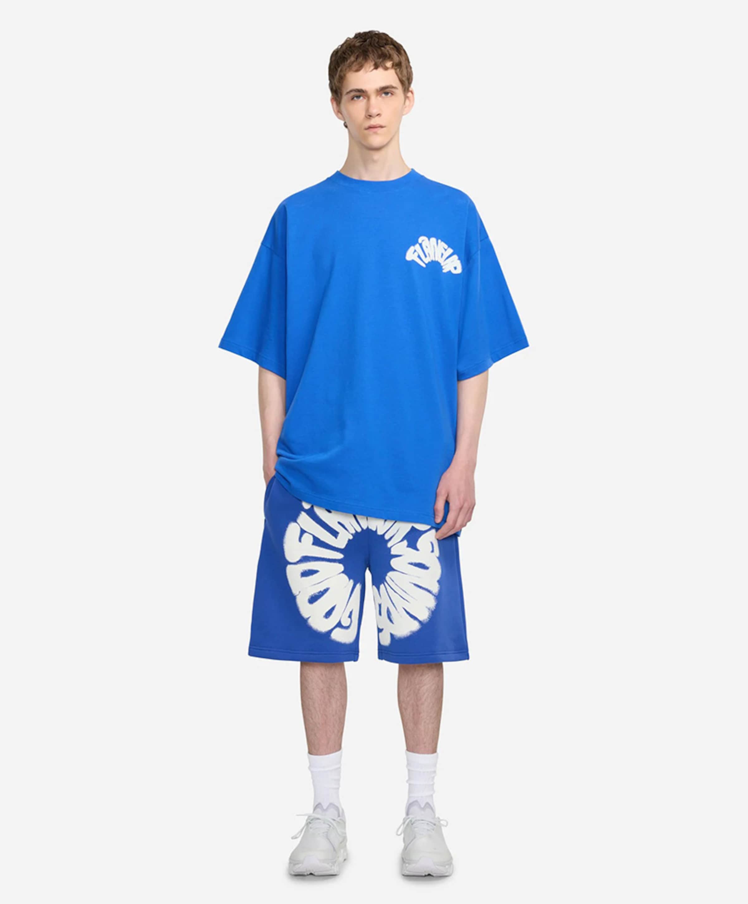 FLÂNEUR Heren T-shirt blauw