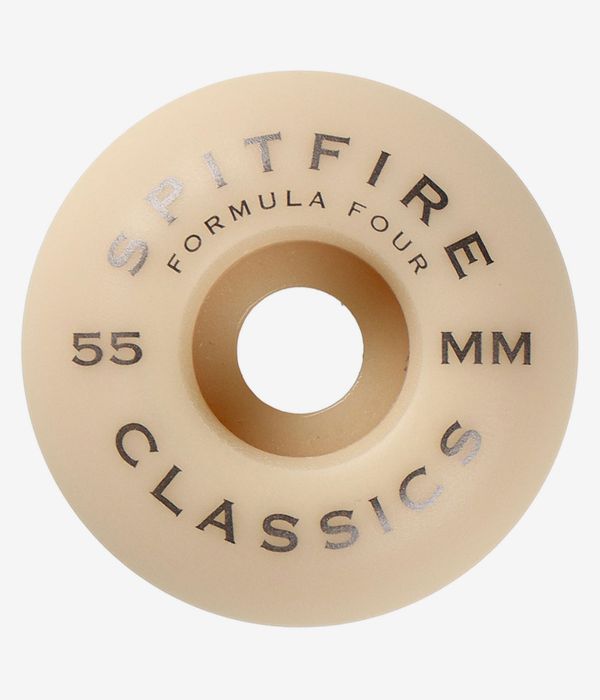 Spitfire Formula Four Classic Rollen (white yellow) 55 mm 99A 4er Pack