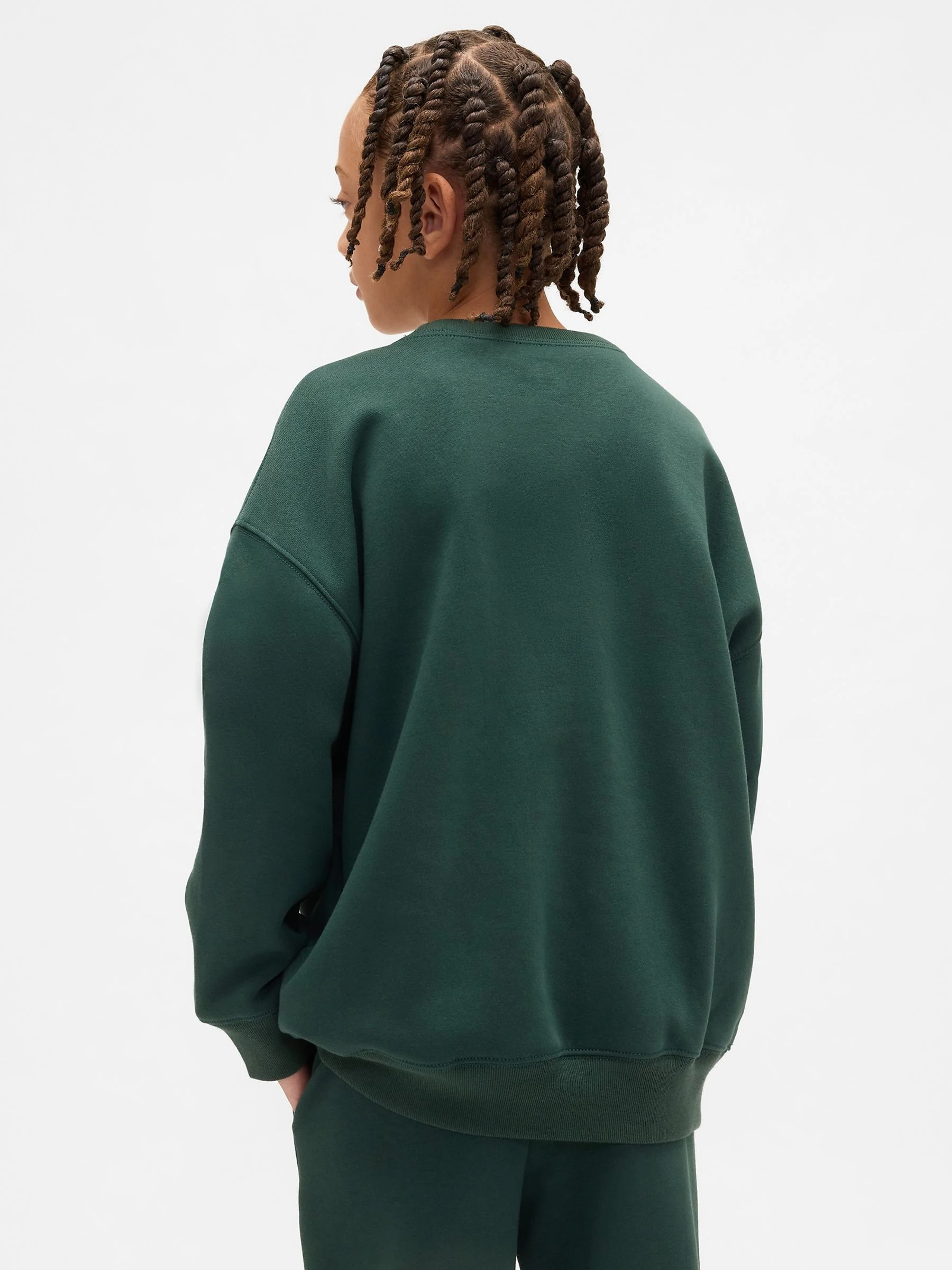 Groen - Gap VintageSoft Relaxed Logo Sweatshirt (4-13jr) (4-13jr)