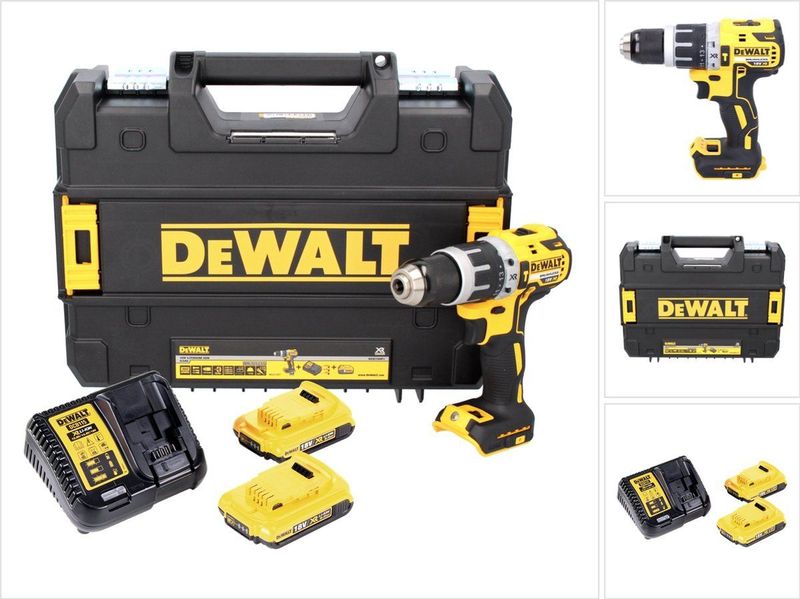 DeWALT - DCD796D2 - Accu Klopboormachine - 18 Volt - Inclusief 2x 2.0Ah Accu's en Lader in TSTAK Koffer