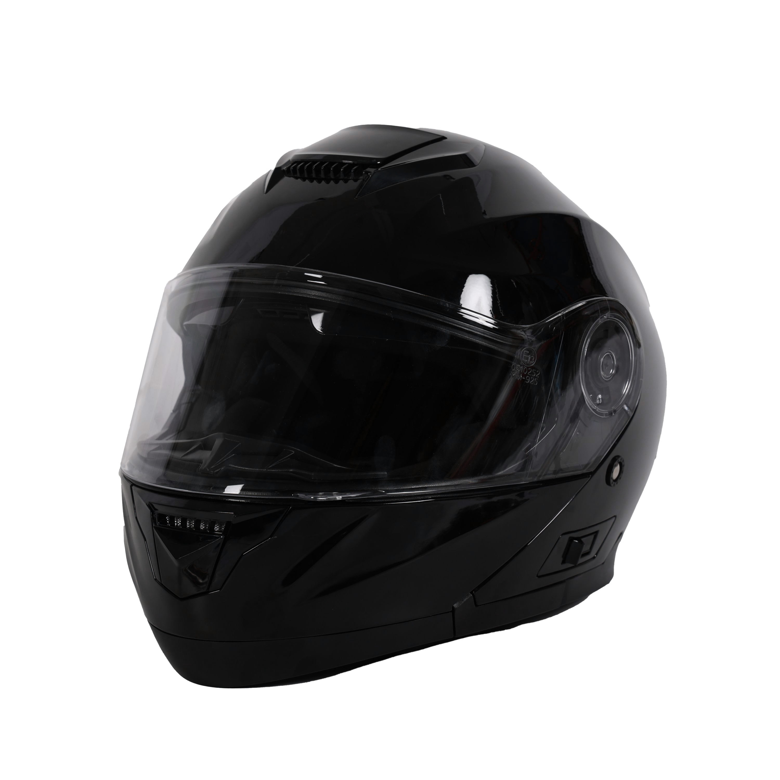 Motorrad Klapphelm schwarz Grösse 55/56