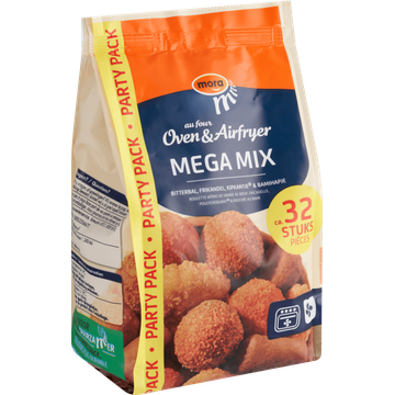 Mora Oven & Airfryer Mega Mix Bitterbal, Frikandel, Kipkantje & Bamihapje Party Pack 624 g