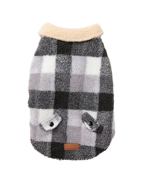 Fuzzyard The Lumberjack Grijs&Wit - Hondenkleding