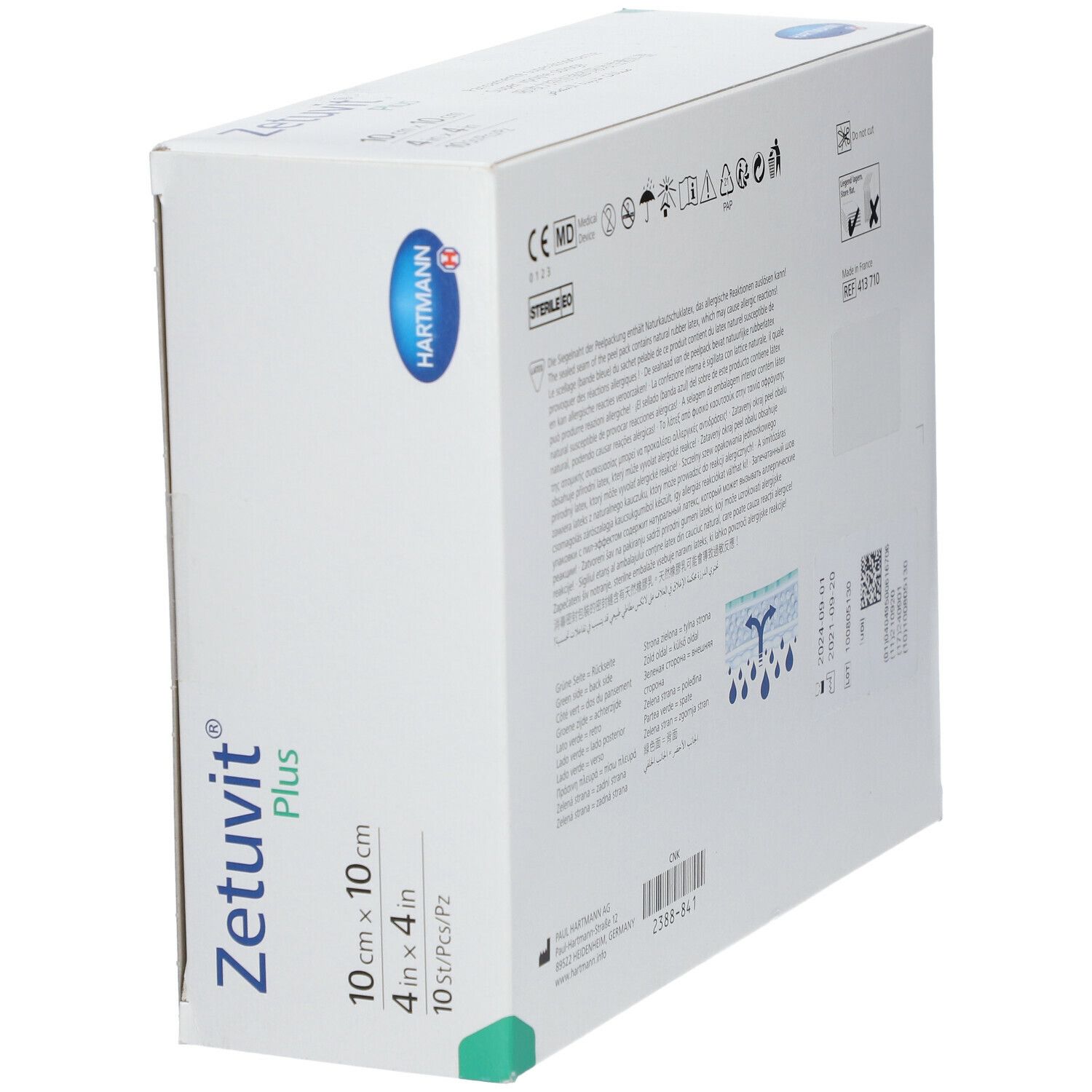 Zetuvit ® Plus 10 cm x 10 cm steril