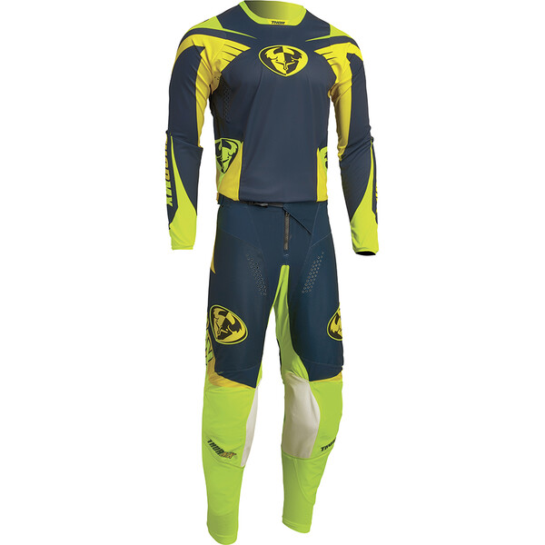 Thor Motocross - Pantalon Pulse 04 LE Navy / Vert / Jaune