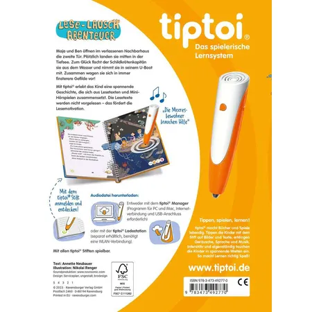 Ravensburger tiptoi® Lese-Lausch-Abenteuer Tiefsee