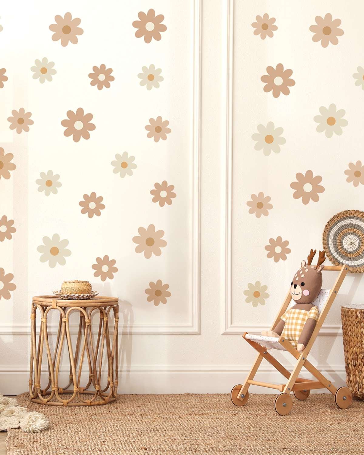 Wallstickers Blomster 44stk – ØKO Veggklistremerker Barnerom