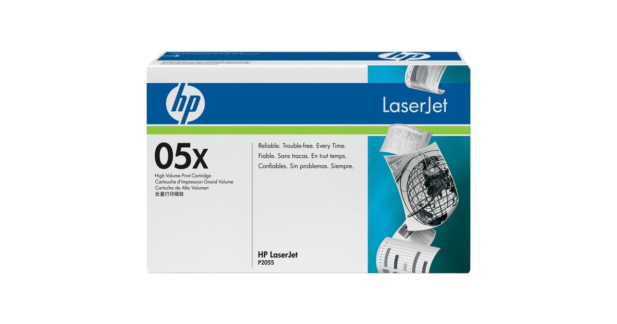 HP05X zwarte LaserJet tonercartridge (CE505X)  (Zwart, Zwart, Retail)