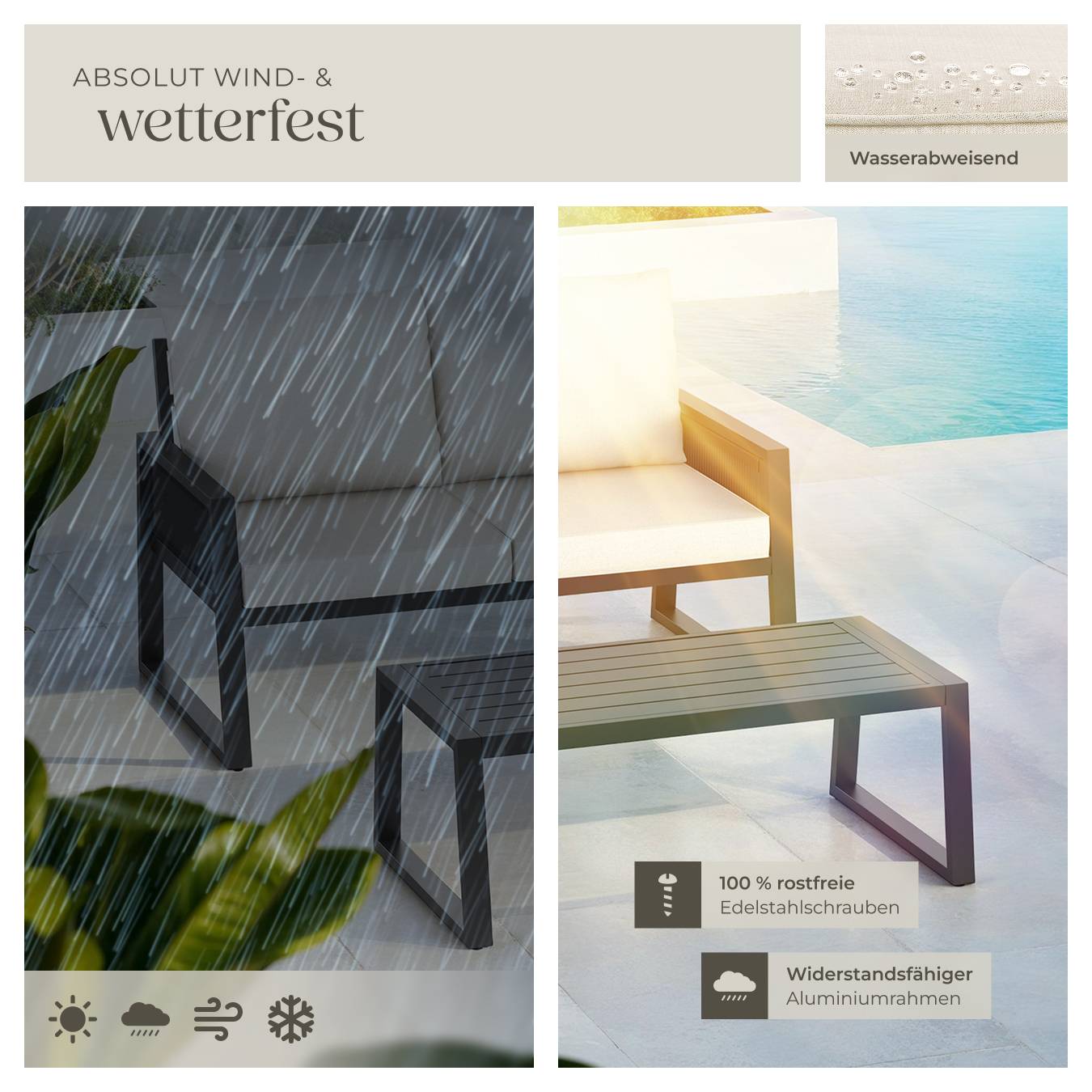 Gartenlounge-Set Captive im Rope-Design
