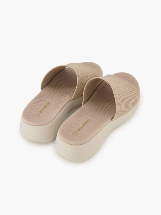 Graceland Pantolette beige