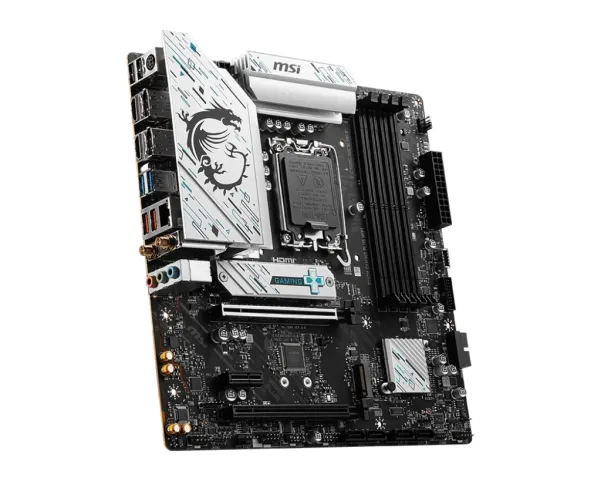 MSI B760M GAMING PLUS WIFI - Bundkort - micro ATX - LGA1700 sokkel - B760 Chipset - USB 3.2 Gen 1, USB 3.2 Gen 2, USB-C 3.2 Gen 1 - 2.5 Gigabit LAN, Wi-Fi 6E, Bluetooth - onboard grafik (CPU påkrævet) - HD Audio (8-kanaler)