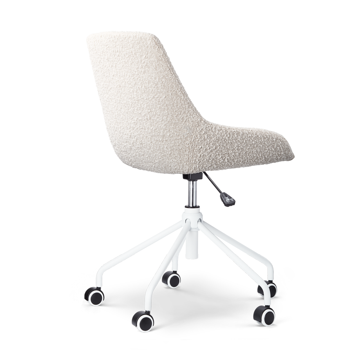 Nolon Nout-Isa Bureaustoelen Set van 2 - Bouclé Beige - Wit