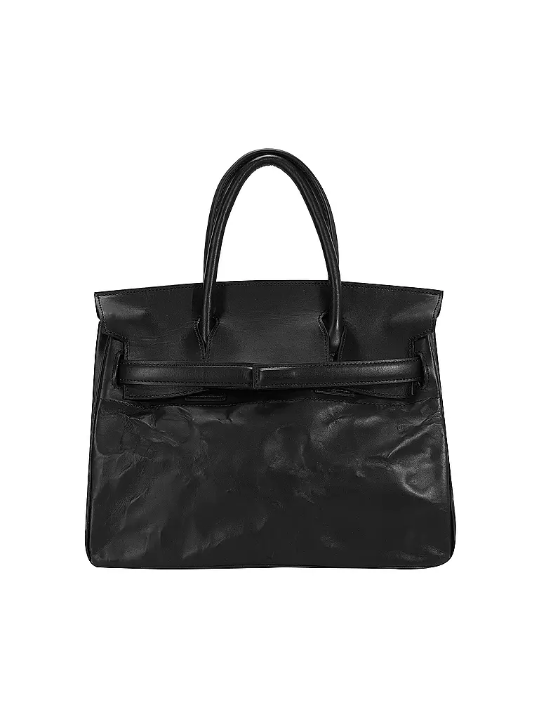 DUREN Ledertasche - Henkeltasche THE MAN  schwarz