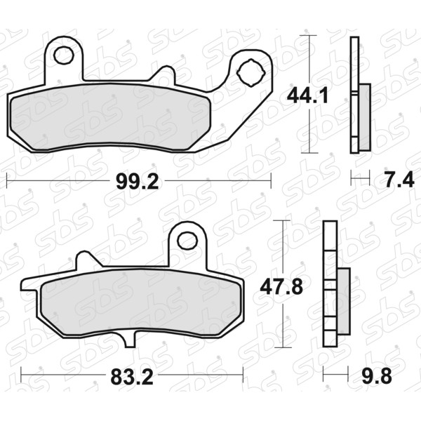 SBS - Plaquettes de frein 635 LS