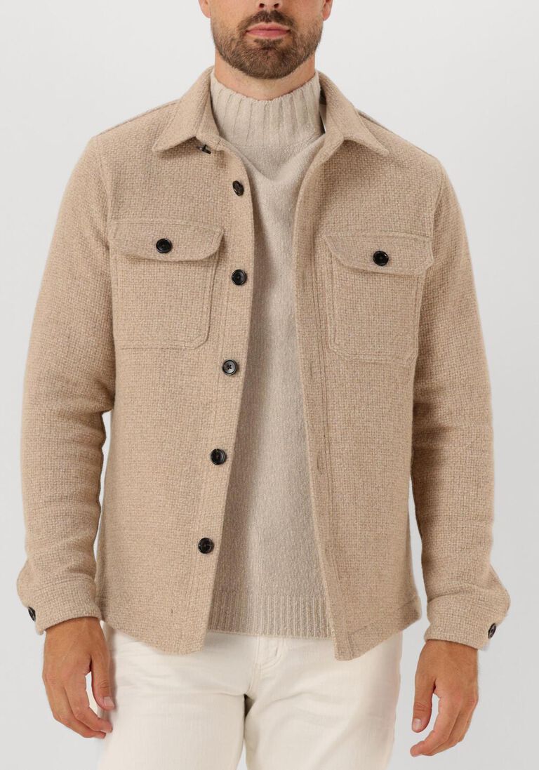 beige profuomo overshirt overshirt structure