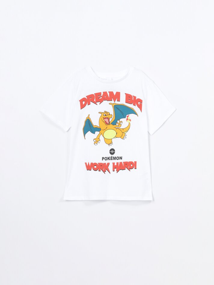 Conjunto de pijama curto estampado Pokémon™ - Branco