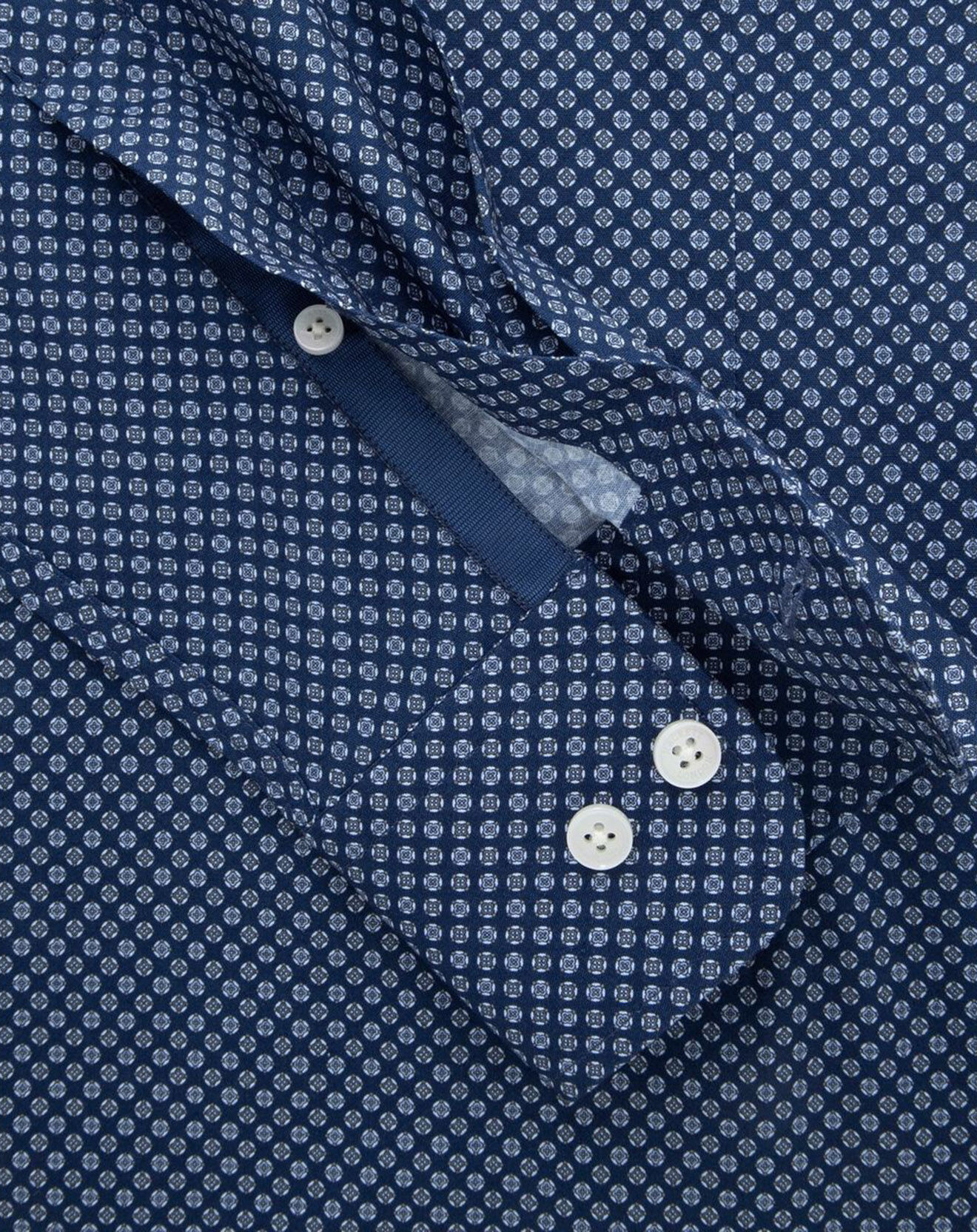 Hackett London Chemise Slim Fit imprimée bleu foncé