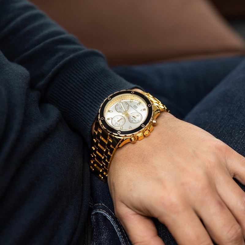 Montre Homme GIORGIO bracelet Acier Doré