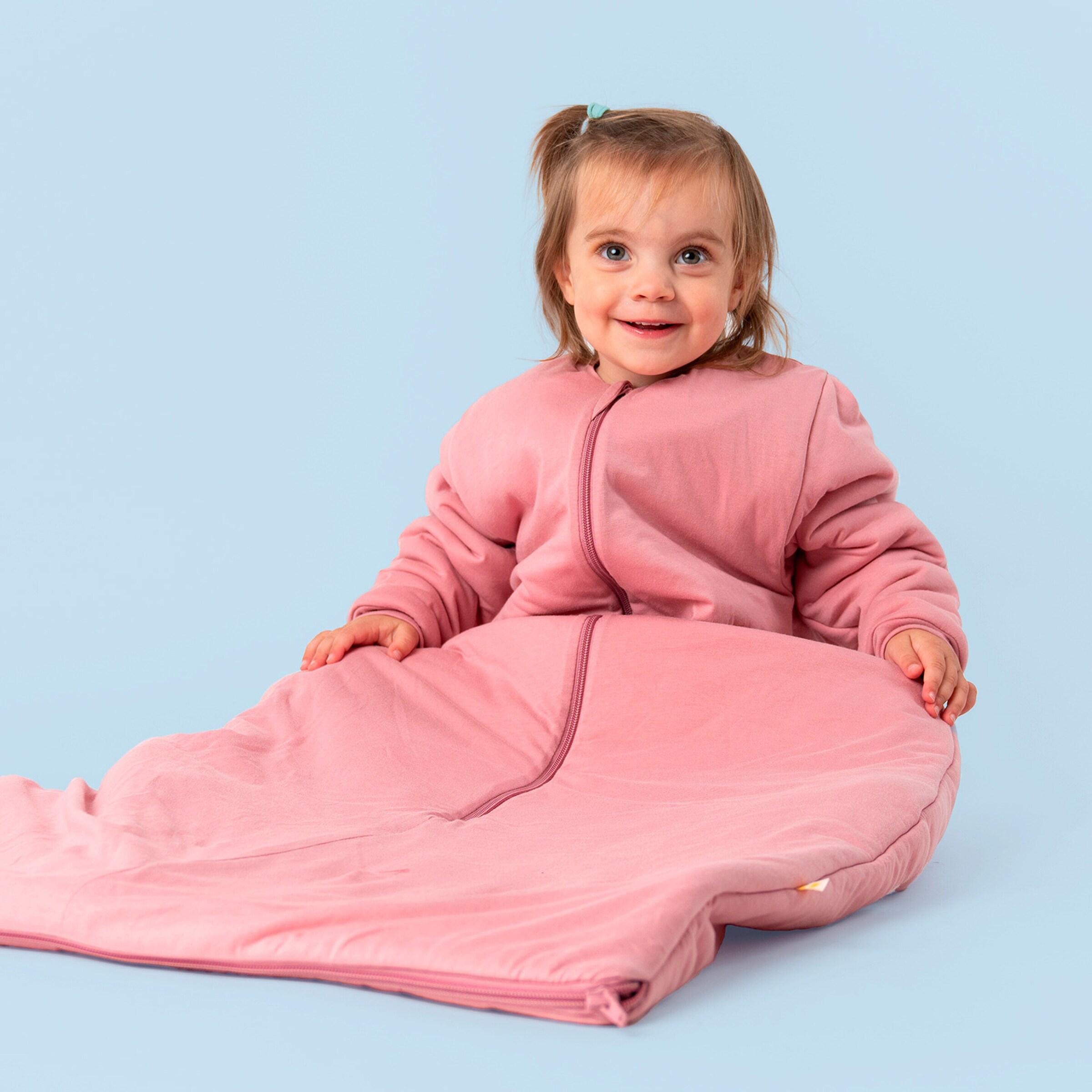 schlummersack Schlafsack ohne Füßen 3.5 Tog Pastellrosa