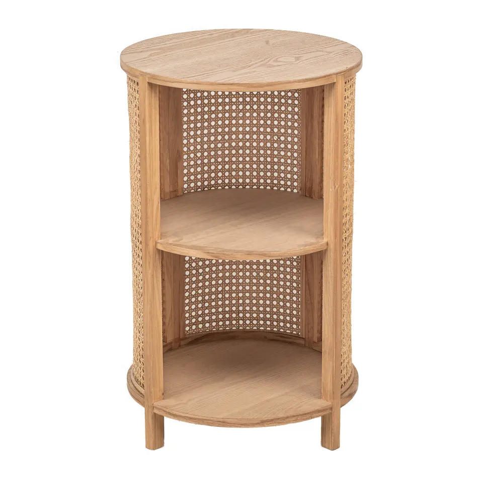 Nachtkastje van natuurlijk hout