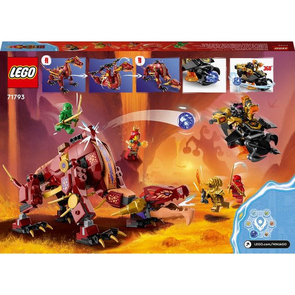 Le dragon de lave transformable de Heatwave LEGO NINJAGO 71793