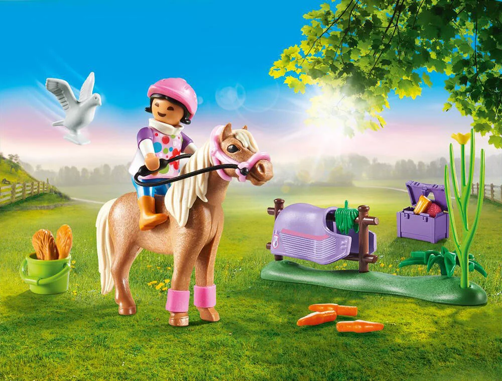 CAVALIERE ET PONEY ISLANDAIS - 70514