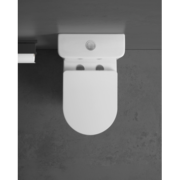 Atlantic duoblok toilet Nash wit D-vorm