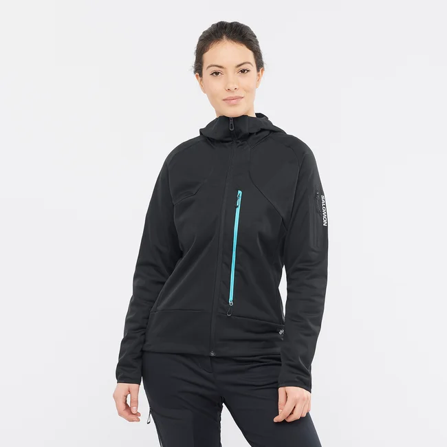 MTN GORE-TEX SOFTSHELL  Windjacke mit Kapuze durchgehendem Reißverschluss Damen