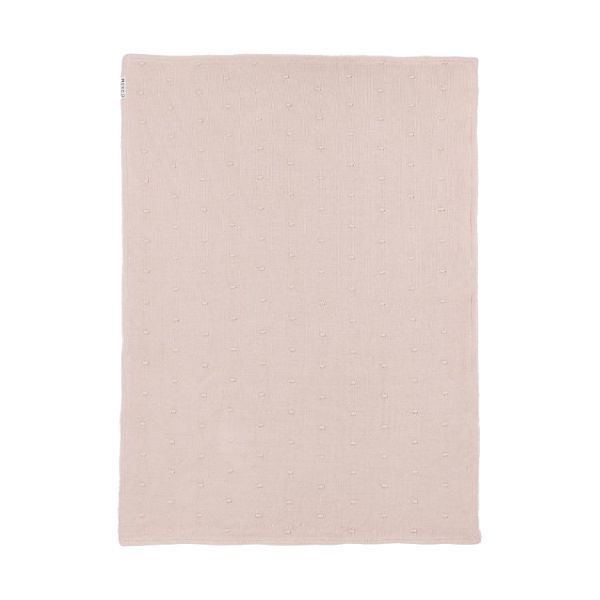 Meyco Mini Knots Fleece Ledikantdeken 100 x 150 cm Soft Pink