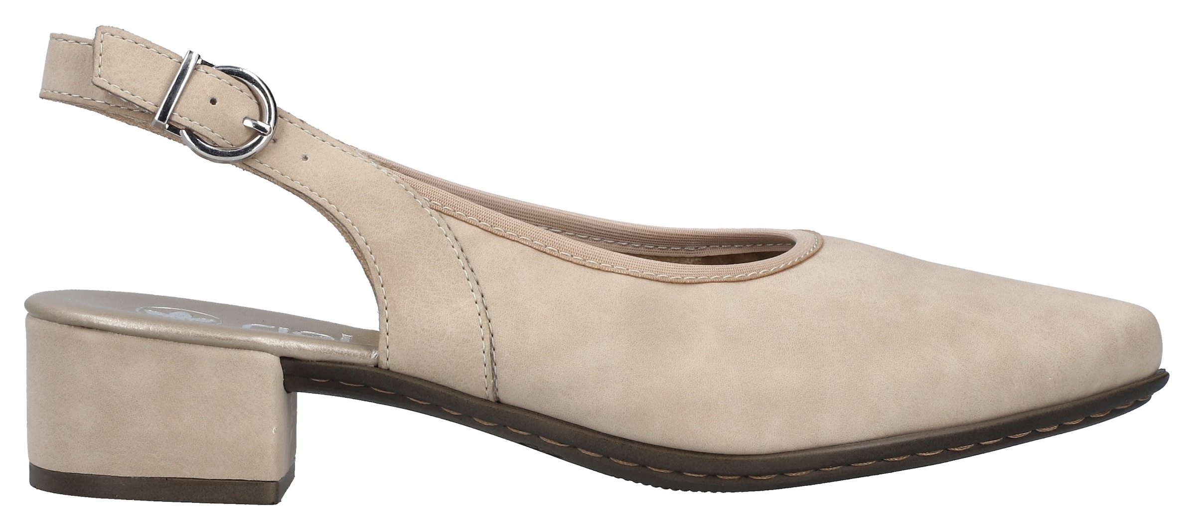 Rieker Slingpumps  , Abendschuh, Sommerschuh, Blockabsatz, mit verstellbarem Riemchen