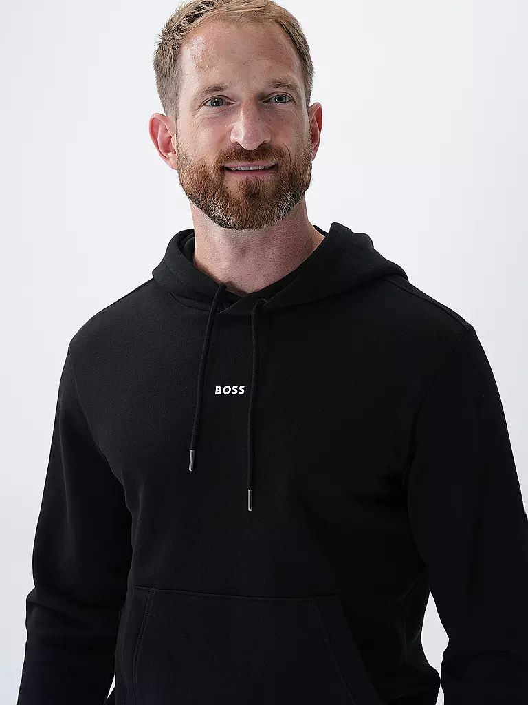 BOSS Kapuzensweater - Hoodie WE_CALCEHOOD schwarz