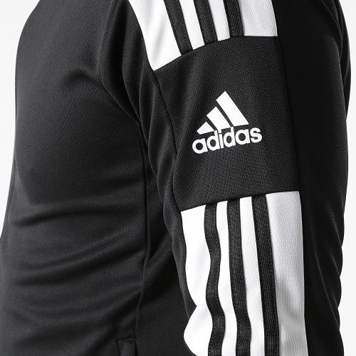 Veste Zippée A Bandes Squad 21 GK9546 Noir