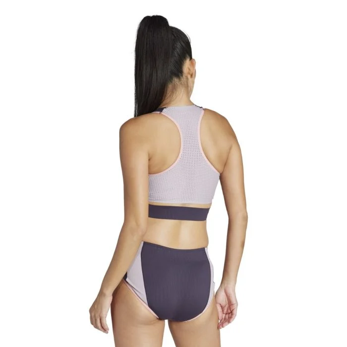 adidas Dame Singletter ADIZERO PROMO RUNNING CROP TOP Lilla